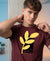 T.T. Men|Graphics Printed Tshirts For Men|Eco Friendly Fabric|Round Neck|Half Sleeves|Cotton Blended Tees For Men|Regular Fit|Big Print|Maroon