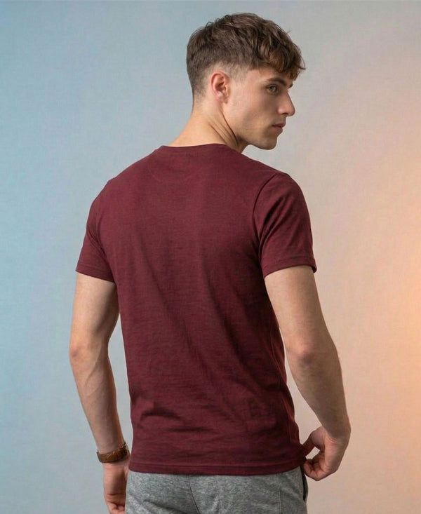 T.T. Men|Graphics Printed Tshirts For Men|Eco Friendly Fabric|Round Neck|Half Sleeves|Cotton Blended Tees For Men|Regular Fit|Big Print|Maroon