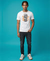 T.T. Men|Graphics Printed Tshirts For Men|Eco Friendly Fabric|Round Neck|Half Sleeves|Cotton Blended Tees For Men|Regular Fit|Big Print|White