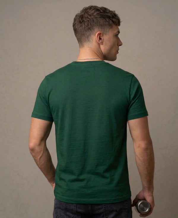 T.T. Men|Graphics Printed Tshirts For Men|Eco Friendly Fabric|Round Neck|Half Sleeves|Cotton Blended Tees For Men|Regular Fit|Big Print|Olive