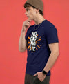 T.T. Men|Graphics Printed Tshirts For Men|Eco Friendly Fabric|Round Neck|Half Sleeves|Cotton Blended Tees For Men|Regular Fit|Big Print|Navy