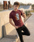 T.T. Men|Graphics Printed Tshirts For Men|Eco Friendly Fabric|Round Neck|Half Sleeves|Cotton Blended Tees For Men|Regular Fit|Big Print|Maroon