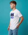 T.T. Men|Graphics Printed Tshirts For Men|Eco Friendly Fabric|Round Neck|Half Sleeves|Cotton Blended Tees For Men|Regular Fit|Big Print|White