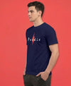 T.T. Men|Graphics Printed Tshirts For Men|Eco Friendly Fabric|Round Neck|Half Sleeves|Cotton Blended Tees For Men|Regular Fit|Big Print|Navy