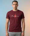 T.T. Men|Graphics Printed Tshirts For Men|Eco Friendly Fabric|Round Neck|Half Sleeves|Cotton Blended Tees For Men|Regular Fit|Big Print|Maroon