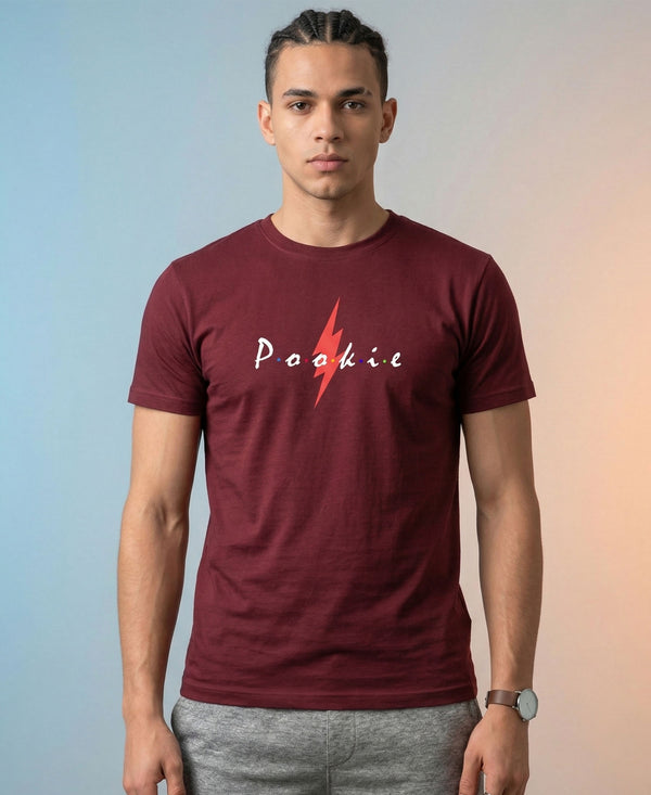 T.T. Men|Graphics Printed Tshirts For Men|Eco Friendly Fabric|Round Neck|Half Sleeves|Cotton Blended Tees For Men|Regular Fit|Big Print|Maroon