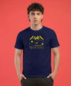T.T. Men|Graphics Printed Tshirts For Men|Eco Friendly Fabric|Round Neck|Half Sleeves|Cotton Blended Tees For Men|Regular Fit|Big Print|Navy