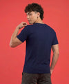 T.T. Men|Graphics Printed Tshirts For Men|Eco Friendly Fabric|Round Neck|Half Sleeves|Cotton Blended Tees For Men|Regular Fit|Big Print|Navy