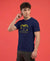 T.T. Men|Graphics Printed Tshirts For Men|Eco Friendly Fabric|Round Neck|Half Sleeves|Cotton Blended Tees For Men|Regular Fit|Big Print|Navy