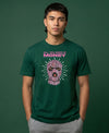 T.T. Men|Graphics Printed Tshirts For Men|Eco Friendly Fabric|Round Neck|Half Sleeves|Cotton Blended Tees For Men|Regular Fit|Big Print|Olive
