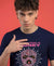 T.T. Men|Graphics Printed Tshirts For Men|Eco Friendly Fabric|Round Neck|Half Sleeves|Cotton Blended Tees For Men|Regular Fit|Big Print|Navy
