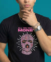 T.T. Men|Graphics Printed Tshirts For Men|Eco Friendly Fabric|Round Neck|Half Sleeves|Cotton Blended Tees For Men|Regular Fit|Big Print|Black