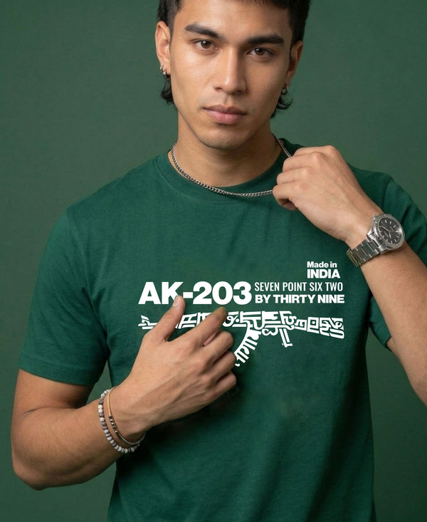 T.T. Men|Graphics Printed Tshirts For Men|Eco Friendly Fabric|Round Neck|Half Sleeves|Cotton Blended Tees For Men|Regular Fit|Big Print|Olive