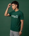 T.T. Men|Graphics Printed Tshirts For Men|Eco Friendly Fabric|Round Neck|Half Sleeves|Cotton Blended Tees For Men|Regular Fit|Big Print|Olive