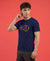 T.T. Men|Graphics Printed Tshirts For Men|Eco Friendly Fabric|Round Neck|Half Sleeves|Cotton Blended Tees For Men|Regular Fit|Big Print|Navy