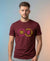 T.T. Men|Graphics Printed Tshirts For Men|Eco Friendly Fabric|Round Neck|Half Sleeves|Cotton Blended Tees For Men|Regular Fit|Big Print|Maroon