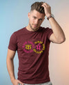 T.T. Men|Graphics Printed Tshirts For Men|Eco Friendly Fabric|Round Neck|Half Sleeves|Cotton Blended Tees For Men|Regular Fit|Big Print|Maroon