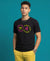 T.T. Men|Graphics Printed Tshirts For Men|Eco Friendly Fabric|Round Neck|Half Sleeves|Cotton Blended Tees For Men|Regular Fit|Big Print|Black