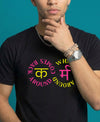T.T. Men|Graphics Printed Tshirts For Men|Eco Friendly Fabric|Round Neck|Half Sleeves|Cotton Blended Tees For Men|Regular Fit|Big Print|Black