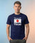 T.T. Men|Graphics Printed Tshirts For Men|Eco Friendly Fabric|Round Neck|Half Sleeves|Cotton Blended Tees For Men|Regular Fit|Big Print|Navy