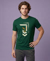 T.T. Men|Graphics Printed Tshirts For Men|Eco Friendly Fabric|Round Neck|Half Sleeves|Cotton Blended Tees For Men|Regular Fit|Big Print|Olive