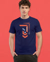 T.T. Men|Graphics Printed Tshirts For Men|Eco Friendly Fabric|Round Neck|Half Sleeves|Cotton Blended Tees For Men|Regular Fit|Big Print|Navy