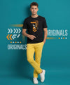 T.T. Men|Graphics Printed Tshirts For Men|Eco Friendly Fabric|Round Neck|Half Sleeves|Cotton Blended Tees For Men|Regular Fit|Big Print|Black