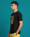 T.T. Men|Graphics Printed Tshirts For Men|Eco Friendly Fabric|Round Neck|Half Sleeves|Cotton Blended Tees For Men|Regular Fit|Big Print|Black