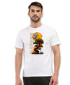 T.T. Men|Graphics Printed Tshirts For Men|Eco Friendly Fabric|Round Neck|Half Sleeves|Cotton Blended Tees For Men|Regular Fit|Big Print|White