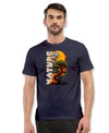 T.T. Men|Graphics Printed Tshirts For Men|Eco Friendly Fabric|Round Neck|Half Sleeves|Cotton Blended Tees For Men|Regular Fit|Big Print|Navy