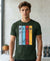 T.T. Men|Graphics Printed Tshirts For Men|Eco Friendly Fabric|Round Neck|Half Sleeves|Cotton Blended Tees For Men|Regular Fit|Big Print|Olive