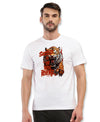 T.T. Men|Graphics Printed Tshirts For Men|Eco Friendly Fabric|Round Neck|Half Sleeves|Cotton Blended Tees For Men|Regular Fit|Big Print|White