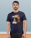 T.T. Men|Graphics Printed Tshirts For Men|Eco Friendly Fabric|Round Neck|Half Sleeves|Cotton Blended Tees For Men|Regular Fit|Big Print|Navy