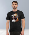 T.T. Men|Graphics Printed Tshirts For Men|Eco Friendly Fabric|Round Neck|Half Sleeves|Cotton Blended Tees For Men|Regular Fit|Big Print|Black