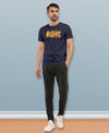 T.T. Men|Graphics Printed Tshirts For Men|Eco Friendly Fabric|Round Neck|Half Sleeves|Cotton Blended Tees For Men|Regular Fit|Big Print|Navy