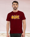 T.T. Men|Graphics Printed Tshirts For Men|Eco Friendly Fabric|Round Neck|Half Sleeves|Cotton Blended Tees For Men|Regular Fit|Big Print|Maroon