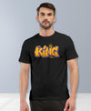 T.T. Men|Graphics Printed Tshirts For Men|Eco Friendly Fabric|Round Neck|Half Sleeves|Cotton Blended Tees For Men|Regular Fit|Big Print|Black