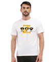 T.T. Men|Graphics Printed Tshirts For Men|Eco Friendly Fabric|Round Neck|Half Sleeves|Cotton Blended Tees For Men|Regular Fit|Big Print|White