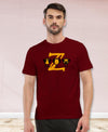 T.T. Men|Graphics Printed Tshirts For Men|Eco Friendly Fabric|Round Neck|Half Sleeves|Cotton Blended Tees For Men|Regular Fit|Big Print|Maroon