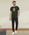 T.T. Men|Graphics Printed Tshirts For Men|Eco Friendly Fabric|Round Neck|Half Sleeves|Cotton Blended Tees For Men|Regular Fit|Big Print|Olive