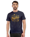 T.T. Men|Graphics Printed Tshirts For Men|Eco Friendly Fabric|Round Neck|Half Sleeves|Cotton Blended Tees For Men|Regular Fit|Big Print|Navy