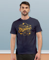 T.T. Men|Graphics Printed Tshirts For Men|Eco Friendly Fabric|Round Neck|Half Sleeves|Cotton Blended Tees For Men|Regular Fit|Big Print|Navy