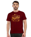 T.T. Men|Graphics Printed Tshirts For Men|Eco Friendly Fabric|Round Neck|Half Sleeves|Cotton Blended Tees For Men|Regular Fit|Big Print|Maroon