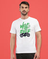 T.T. Men|Graphics Printed Tshirts For Men|Eco Friendly Fabric|Round Neck|Half Sleeves|Cotton Blended Tees For Men|Regular Fit|Big Print|White