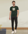 T.T. Men|Graphics Printed Tshirts For Men|Eco Friendly Fabric|Round Neck|Half Sleeves|Cotton Blended Tees For Men|Regular Fit|Big Print|Olive