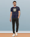 T.T. Men|Graphics Printed Tshirts For Men|Eco Friendly Fabric|Round Neck|Half Sleeves|Cotton Blended Tees For Men|Regular Fit|Big Print|Navy