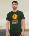T.T. Men|Graphics Printed Tshirts For Men|Eco Friendly Fabric|Round Neck|Half Sleeves|Cotton Blended Tees For Men|Regular Fit|Big Print|Olive