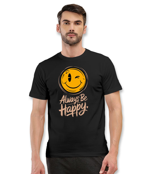 T.T. Men|Graphics Printed Tshirts For Men|Eco Friendly Fabric|Round Neck|Half Sleeves|Cotton Blended Tees For Men|Regular Fit|Big Print|Black