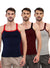 T.T. Men|Desire Premium|Pure Cotton|Rib Gym Vest|Breathable, Soft & Stretchable Innerwear For Men | Gym, Sports & Daily Wear|Pack Of 3|Grey,Maroon,Navy