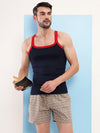 T.T. Men|Desire Premium|Pure Cotton|Rib Gym Vest|Breathable, Soft & Stretchable Innerwear For Men | Gym, Sports & Daily Wear|Pack Of 3|Black,Navy,Red